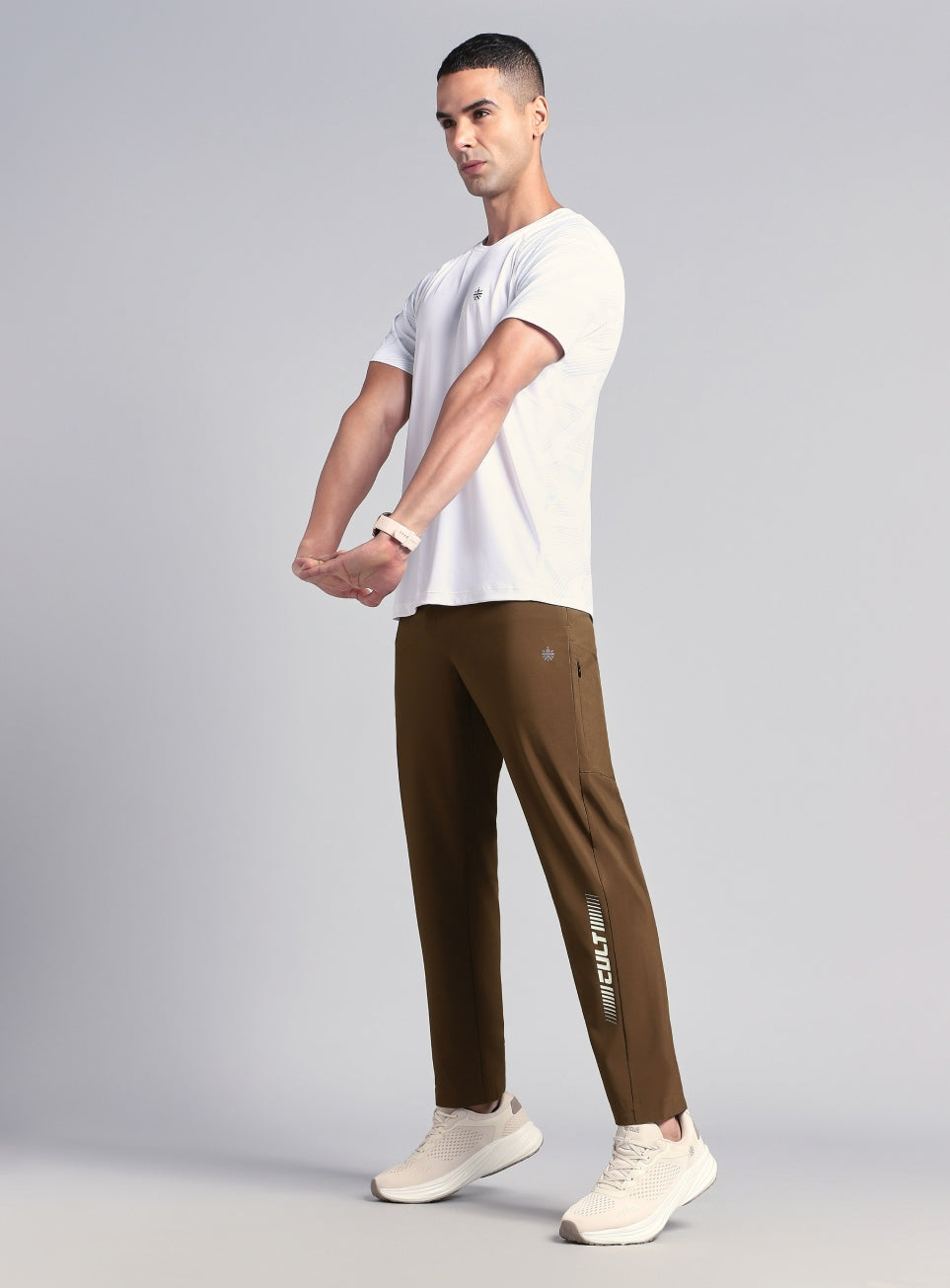 Men's Brown Pro Movement Runner's Trackpants