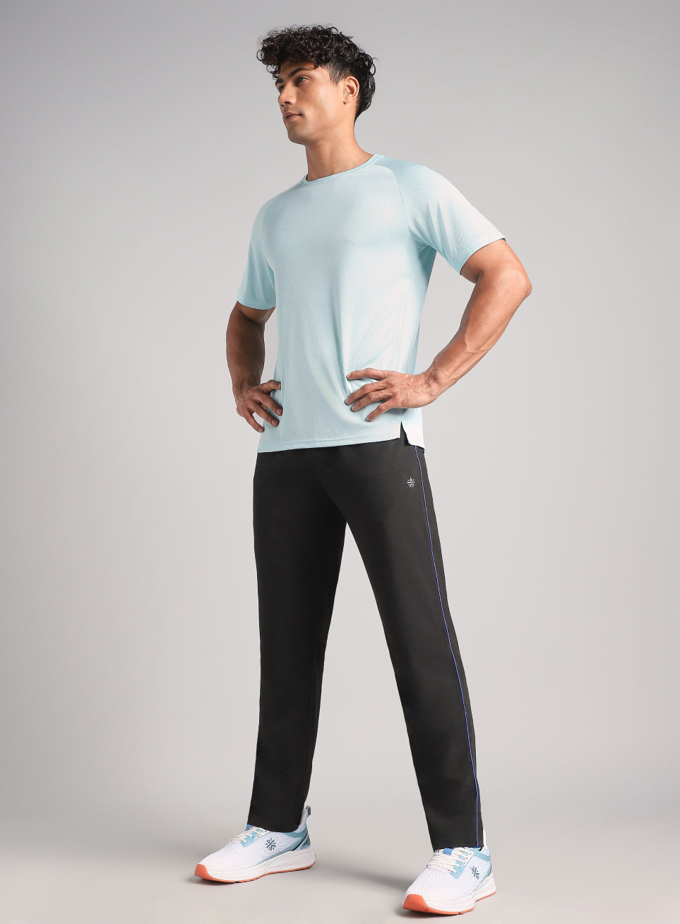 Men's Black Run Elevate Trackpants