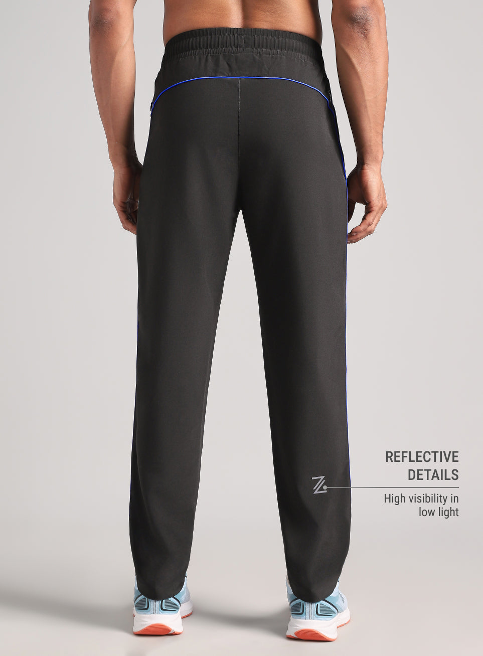 Men's Black Run Elevate Trackpants