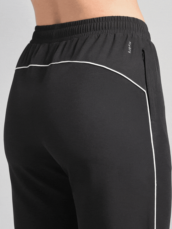 Women's Black Sprint Trackpant