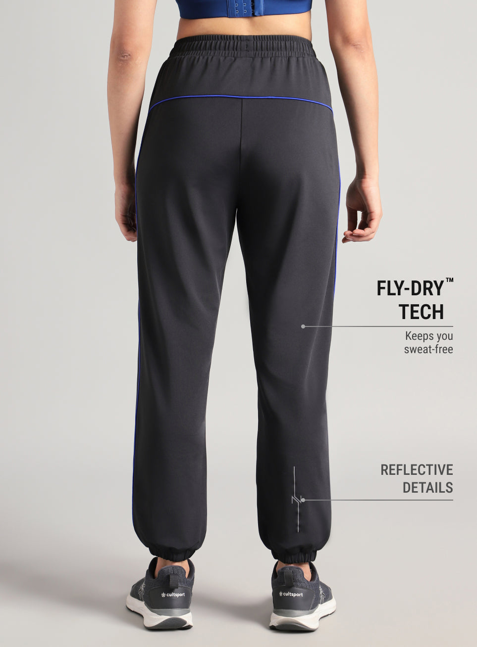 Women's Black Running Pro Joggers