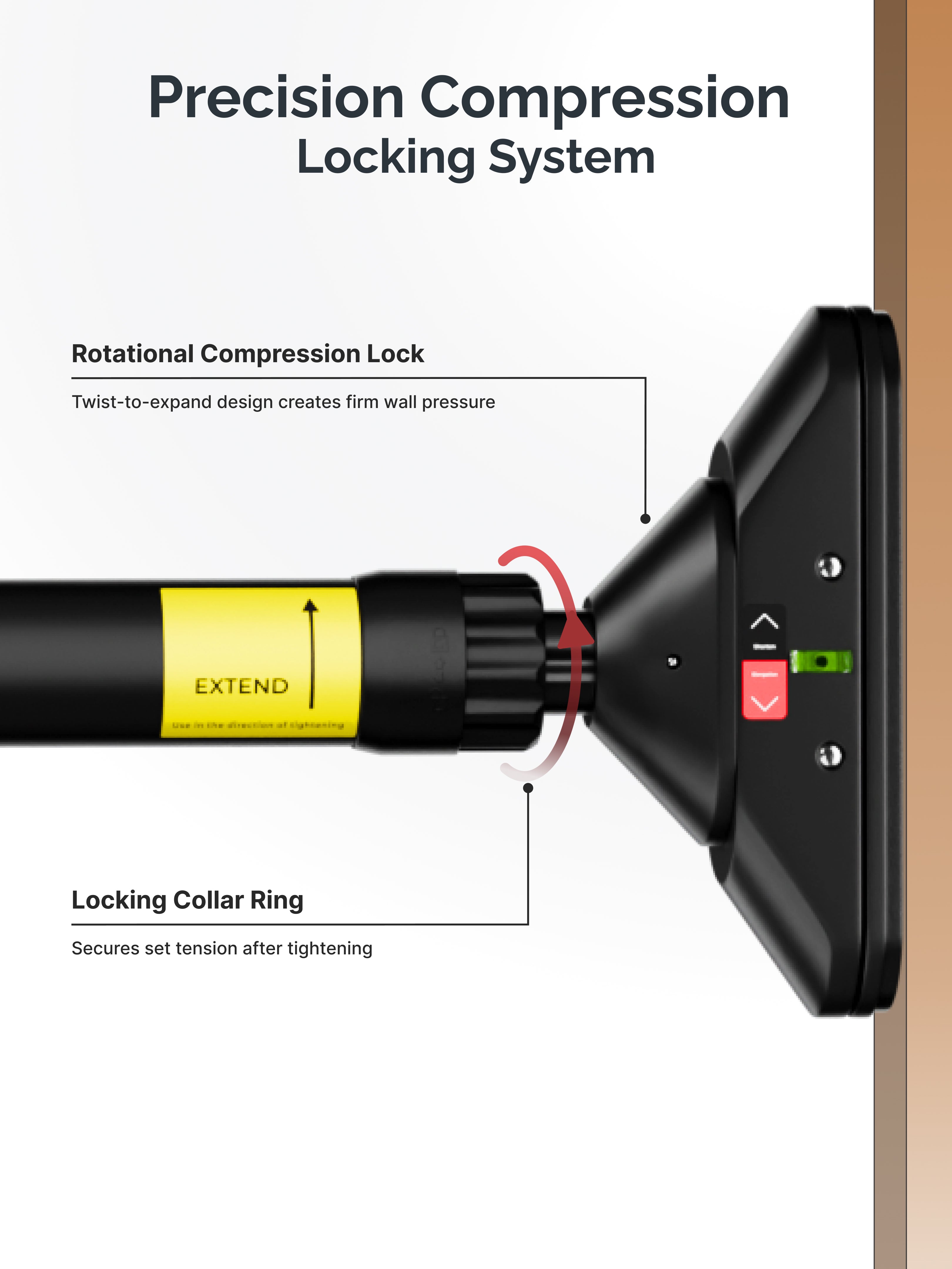 Cult Adjustable Pull-Up Bar for Doorway | Heavy-Duty Steel | Multi-Grip Home Gym Bar for Pull Ups, Chin Ups & Core Workout | Size - 72-110cm
