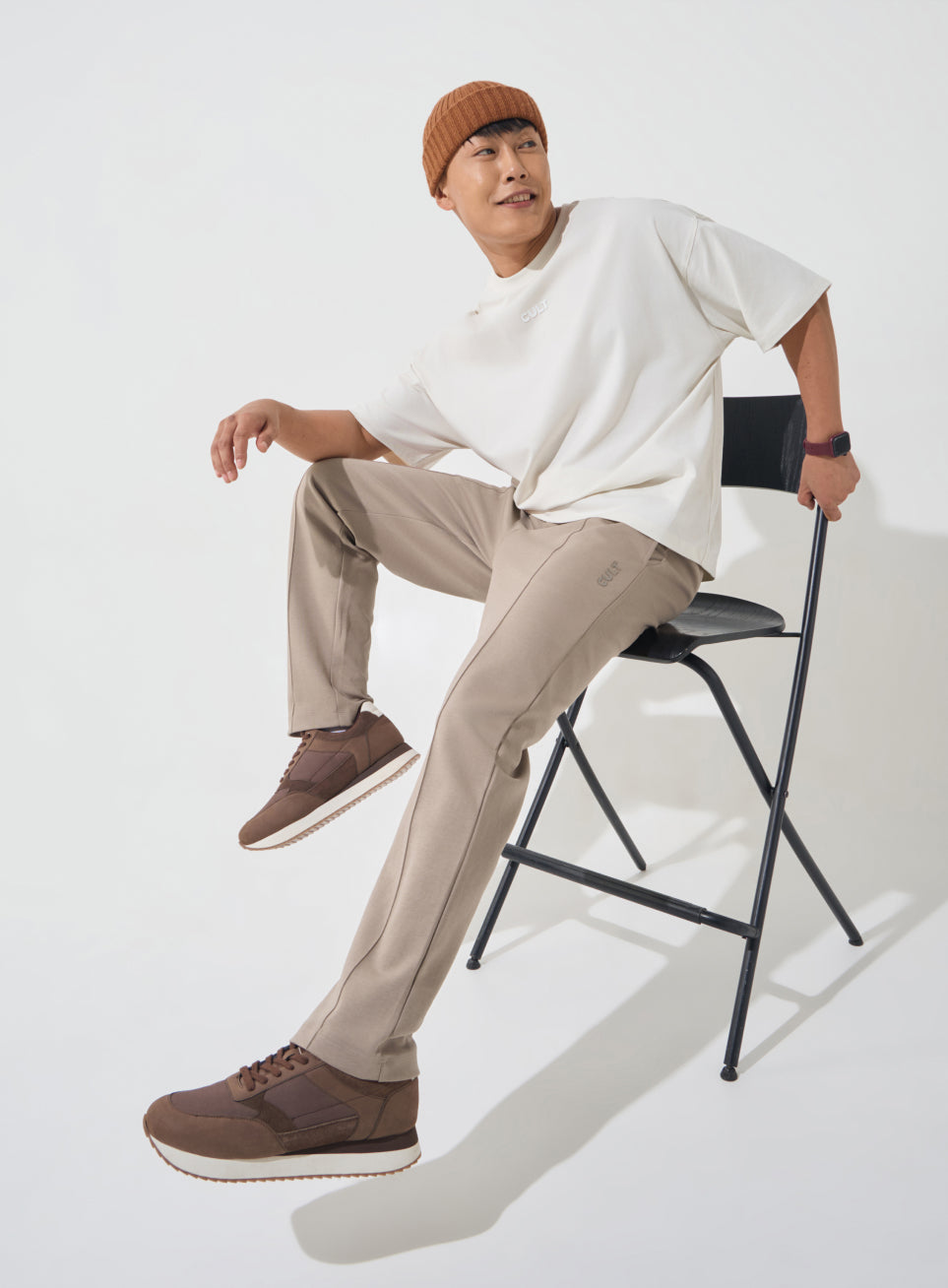 Men's Brown Ultra Luxe Tailored Trackpants