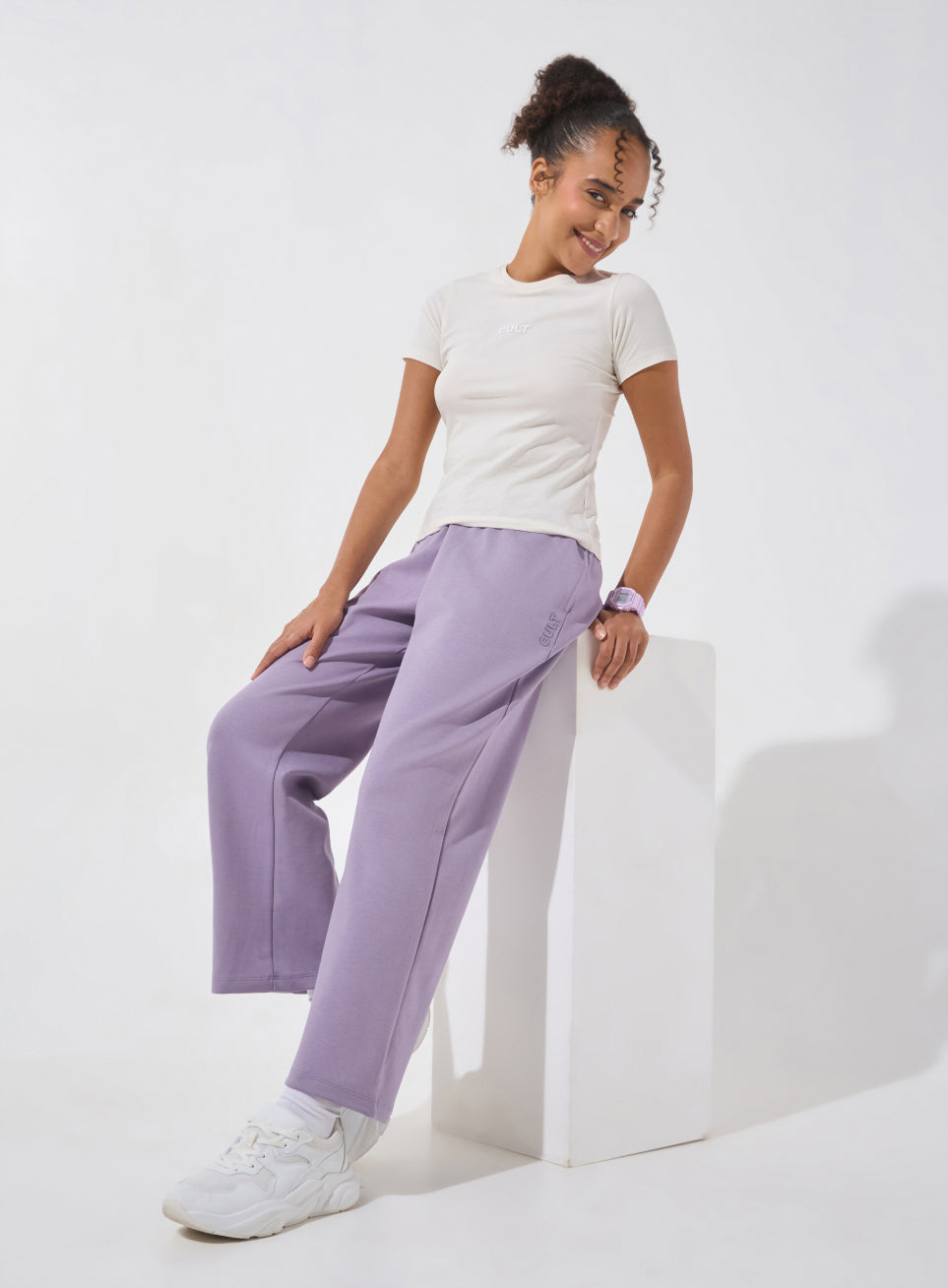 Women's Purple Ultra Luxe Classic Trackpants