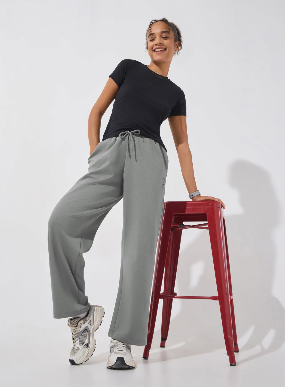 Women's Grey Ultra Luxe Classic Trackpants