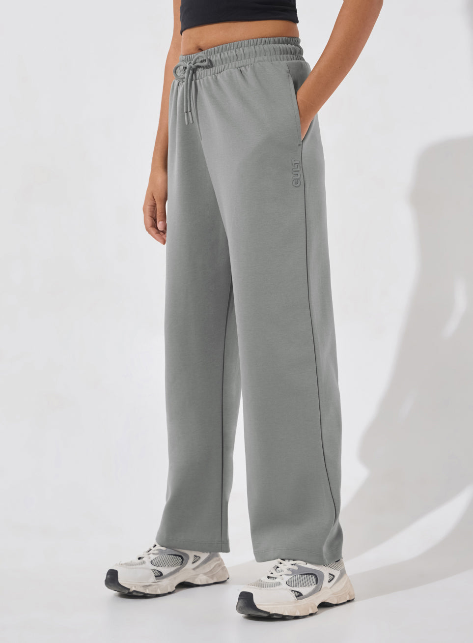 Women's Grey Ultra Luxe Classic Trackpants