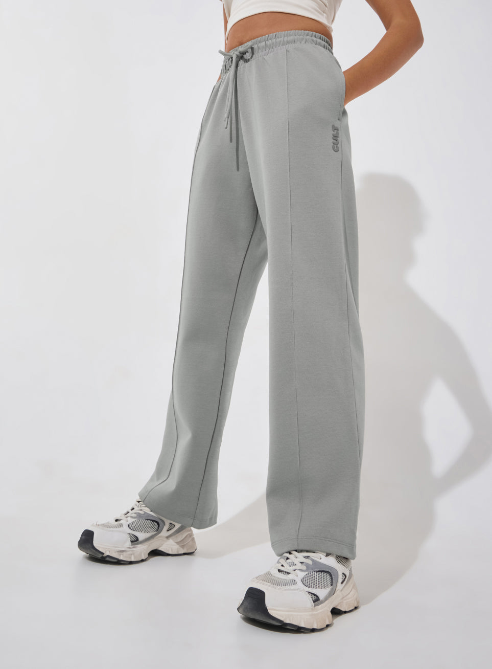 Women's Grey Ultra Luxe Tailored Trackpants
