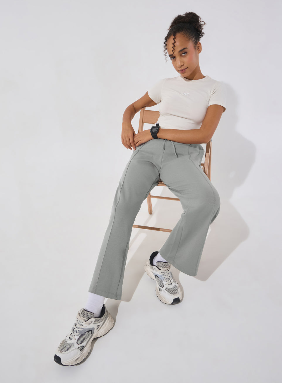 Women's Grey Ultra Luxe Tailored Trackpants