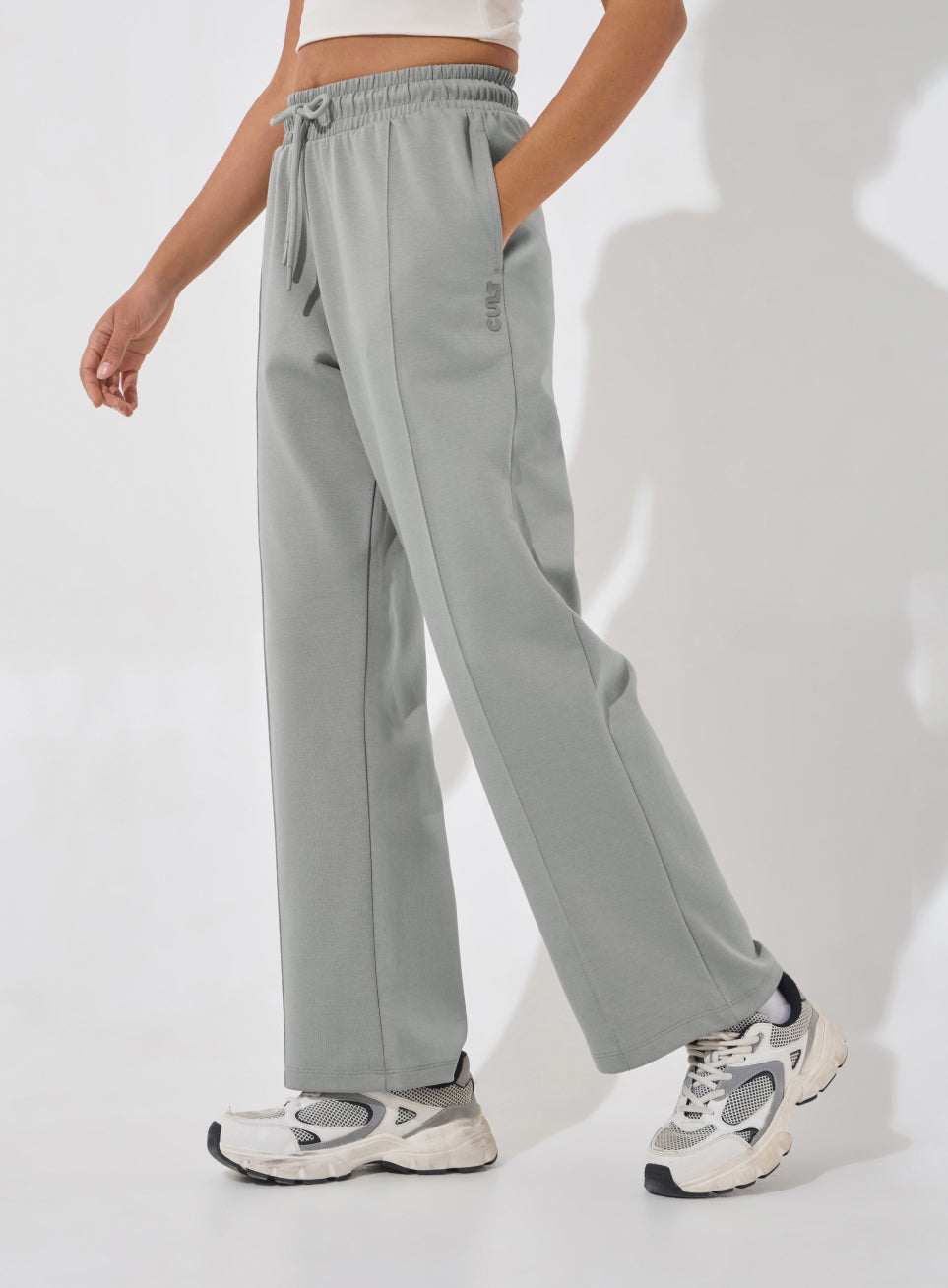 Women's Grey Ultra Luxe Tailored Trackpants