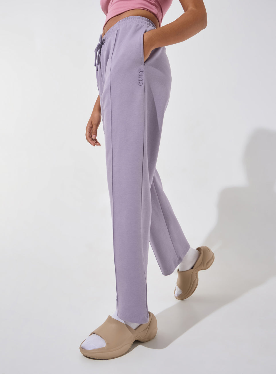 Women's Purple Ultra Luxe Tailored Trackpants
