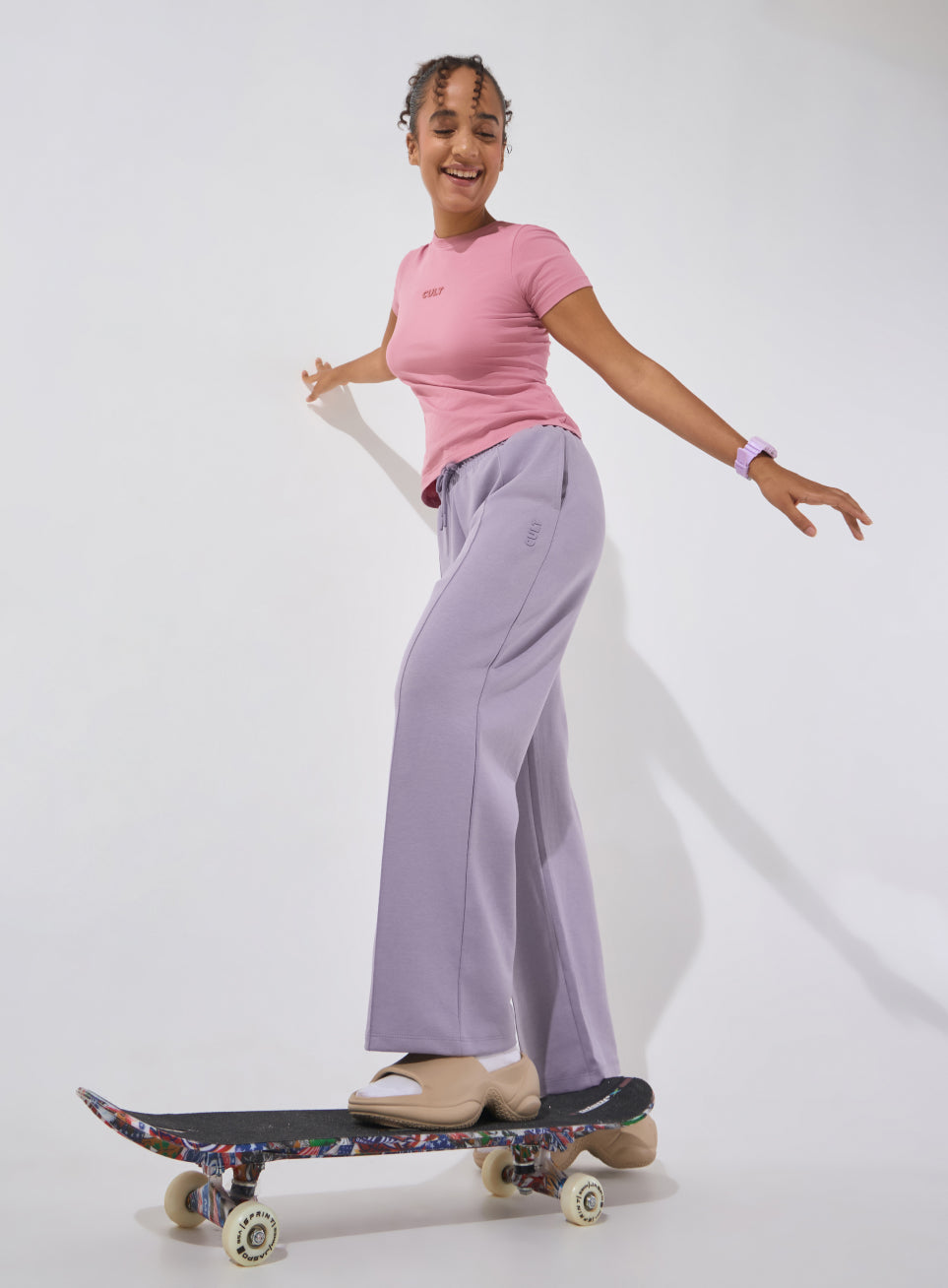 Women's Purple Ultra Luxe Tailored Trackpants