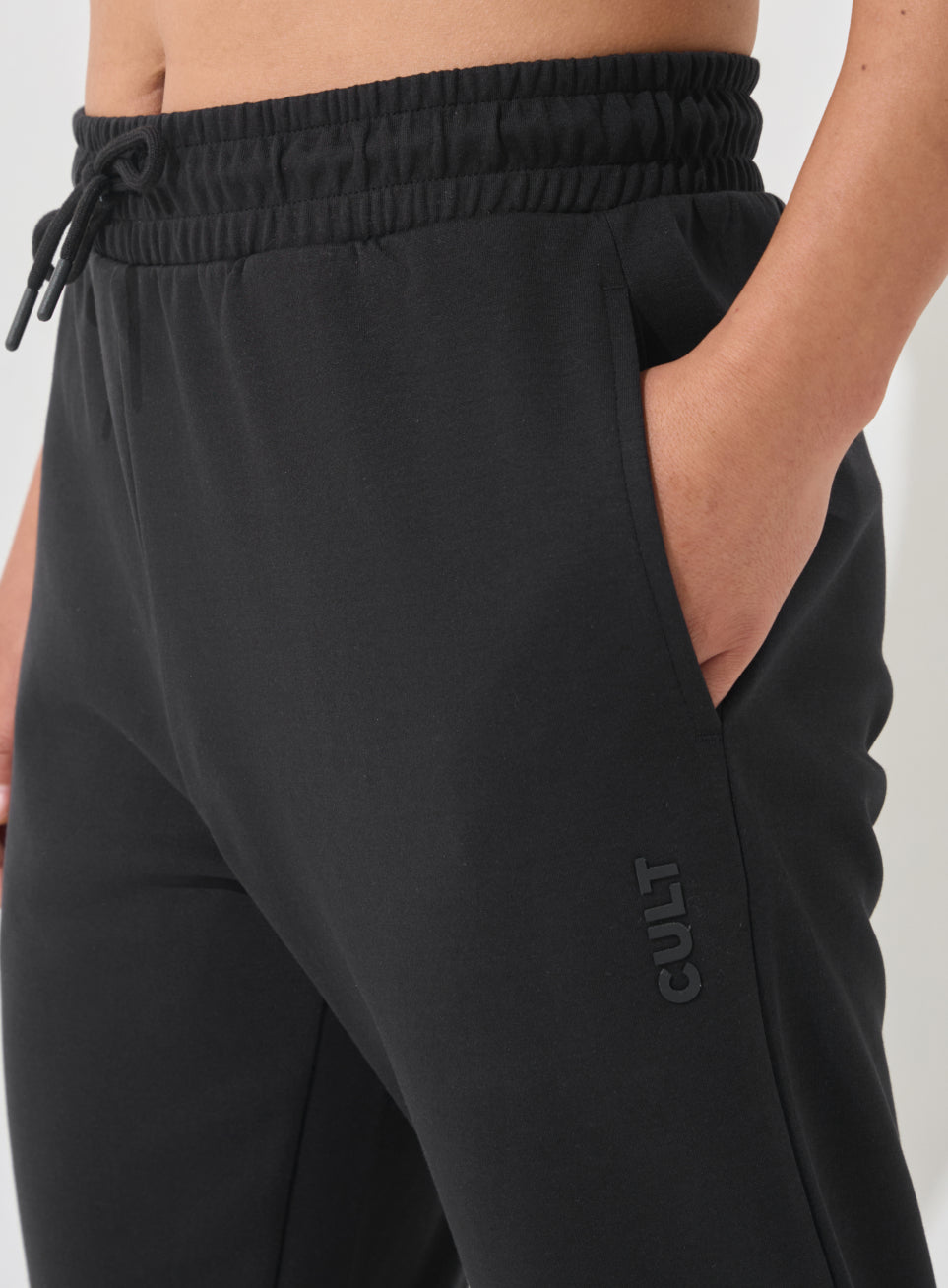 Men's Black Ultra Luxe Classic Trackpants