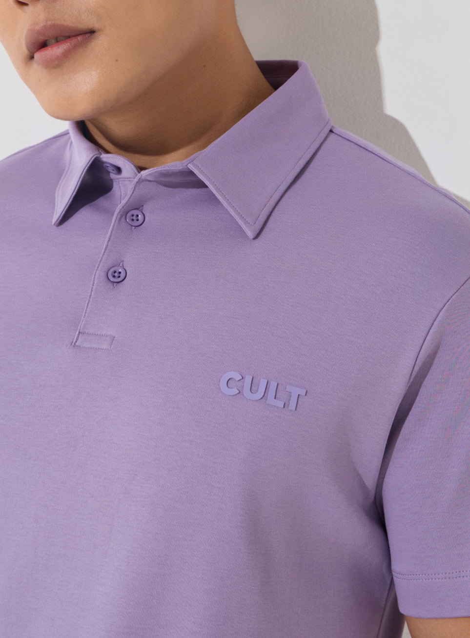 Men's Purple Everyday Luxe Cotton Polo T-shirt
