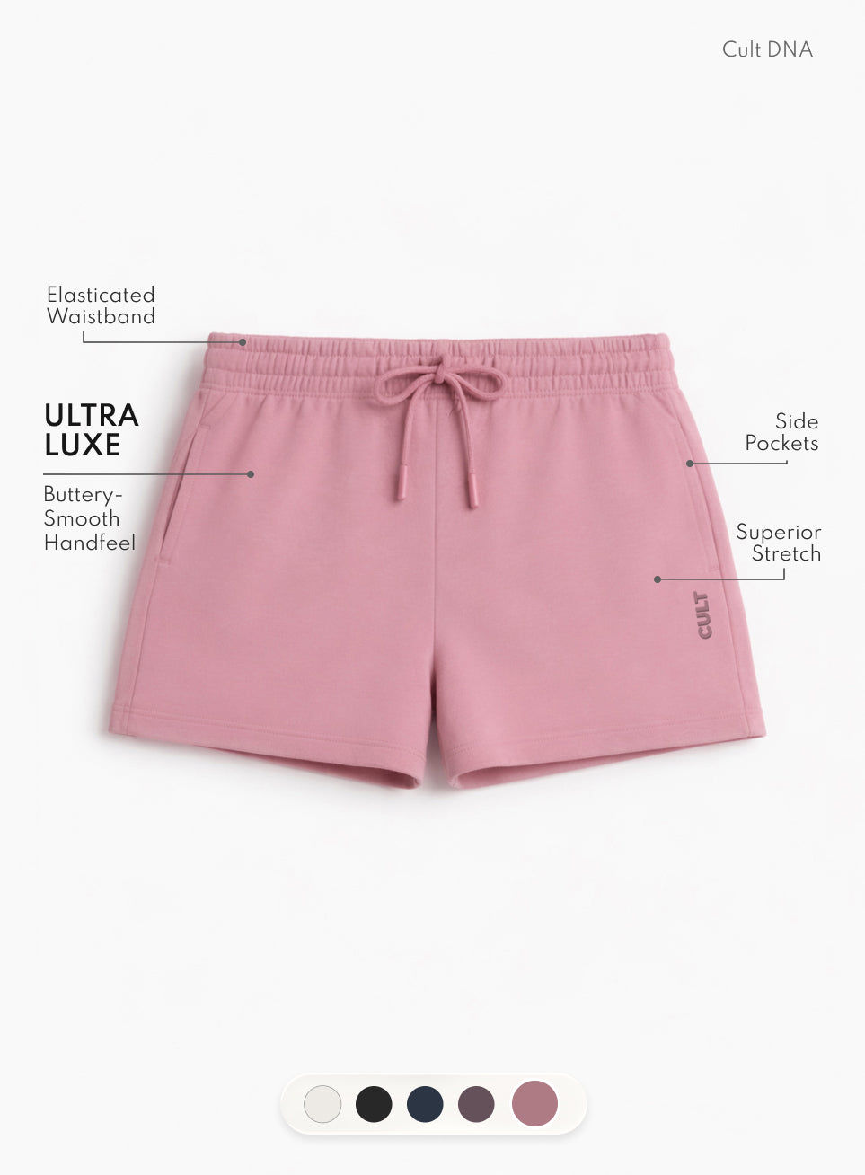Women's Pink Ultra Luxe Classic Shorts