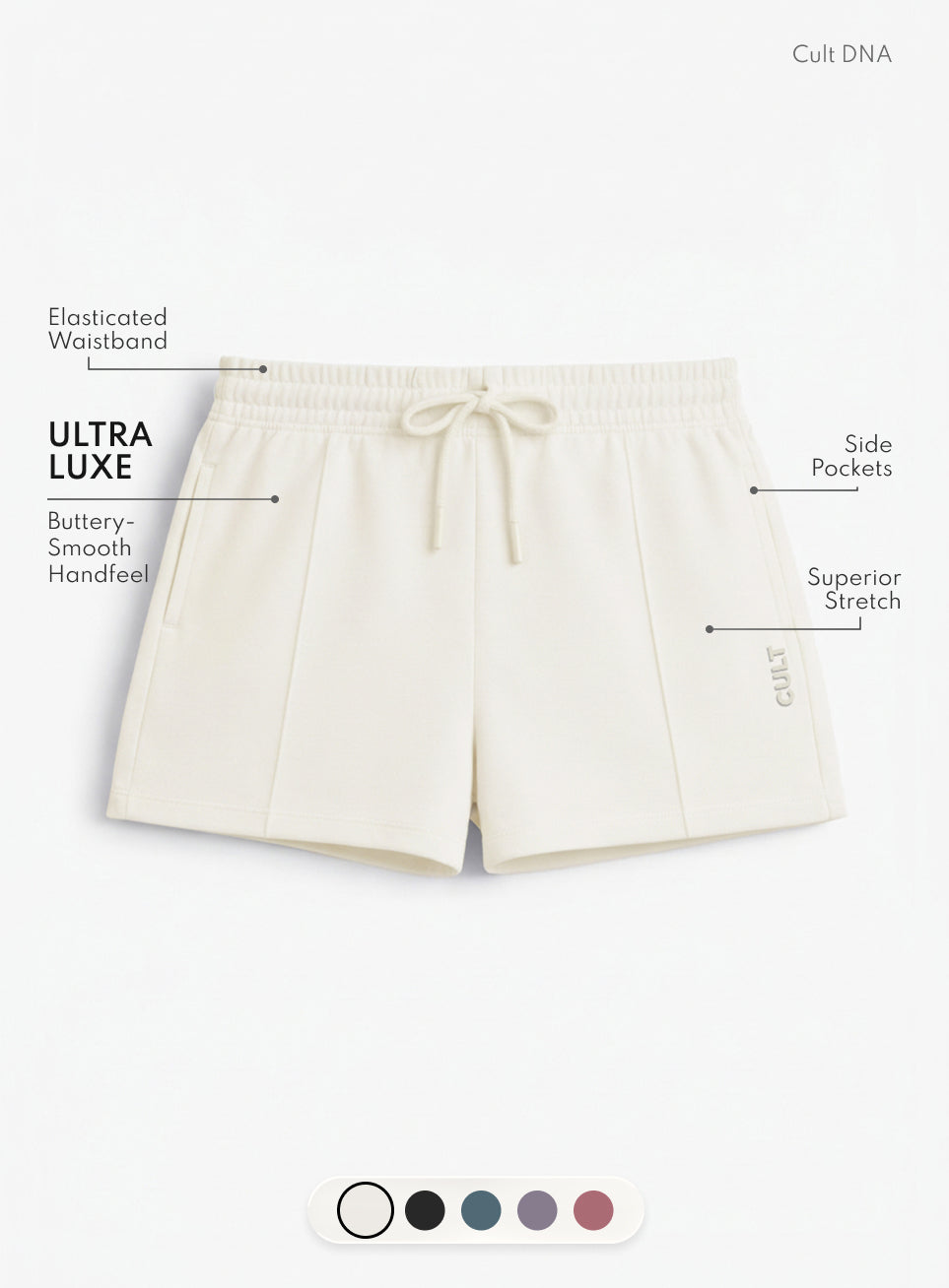 Women's Off-White Ultra Luxe Tailored Shorts