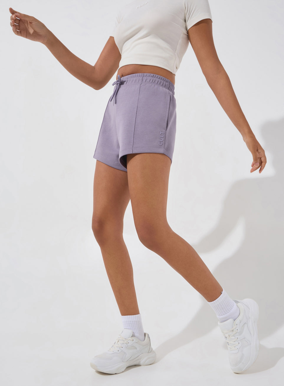 Women's Purple Ultra Luxe Tailored Shorts