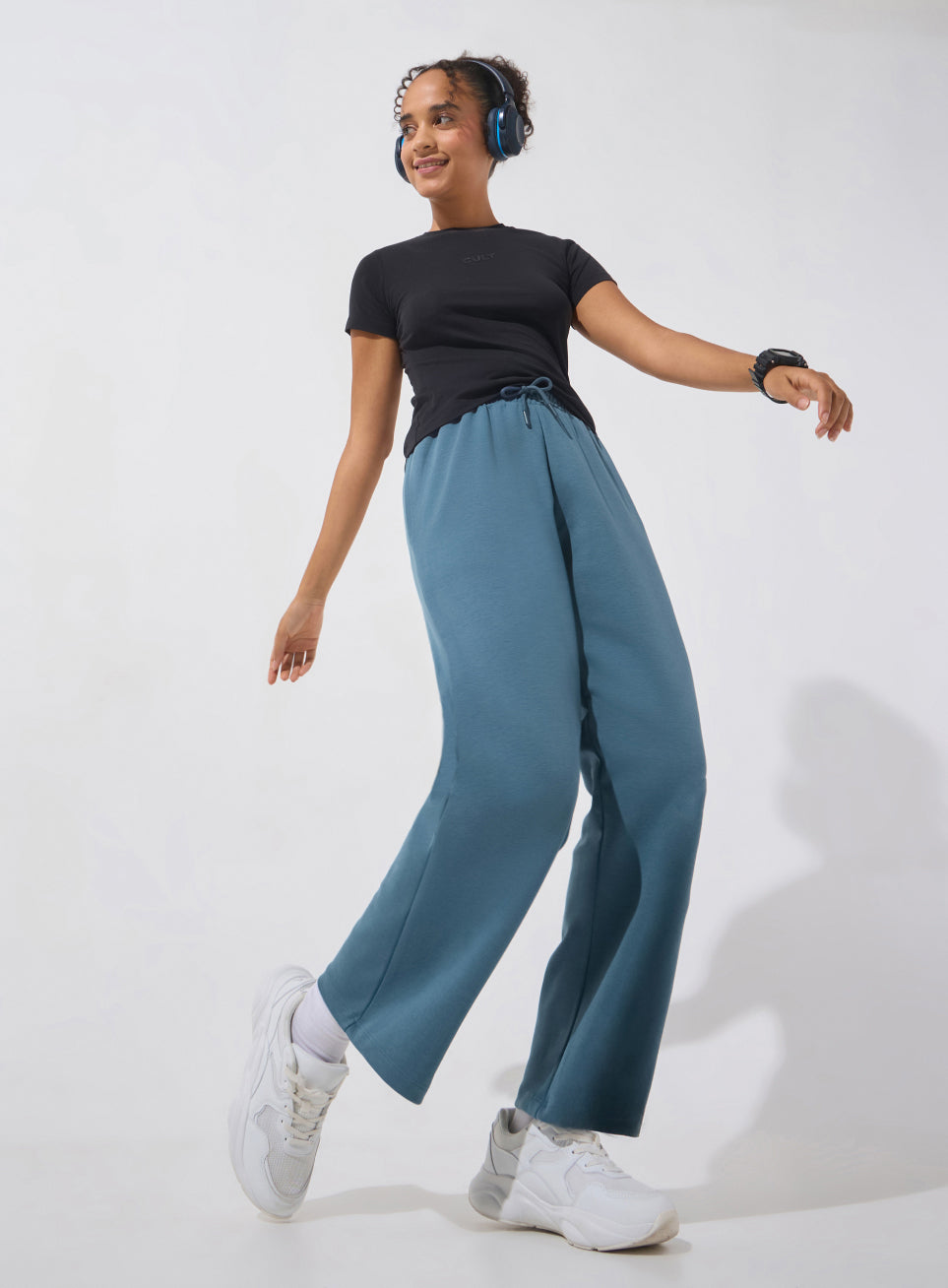 Women's Blue Ultra Luxe Classic Trackpants