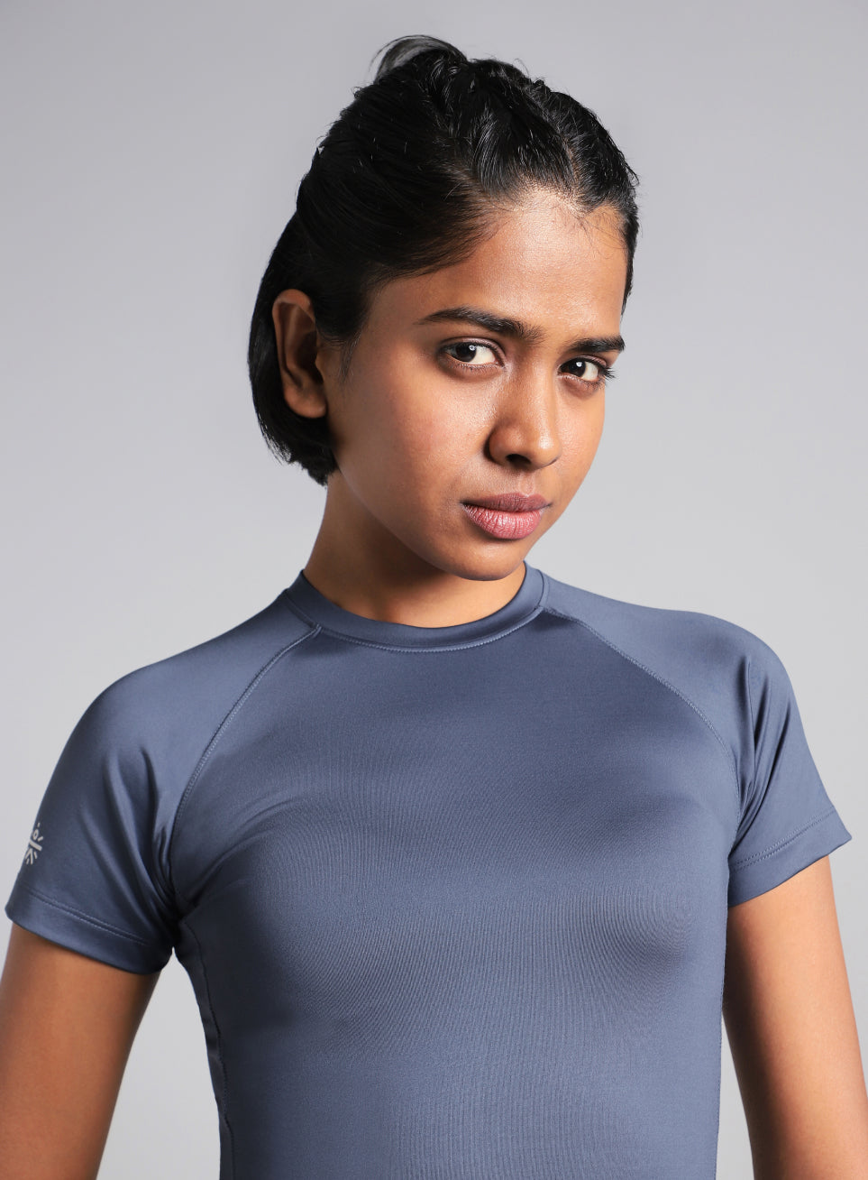 Women's Blue Power Compression T-shirt
