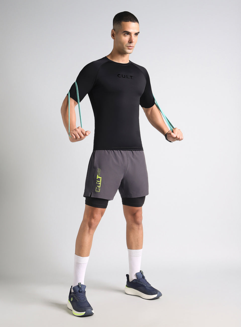 Men's Black Power Compression Full Sleeve T-shirt