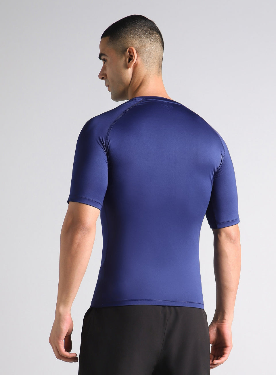 Men's Navy Power Compression Full Sleeve T-shirt