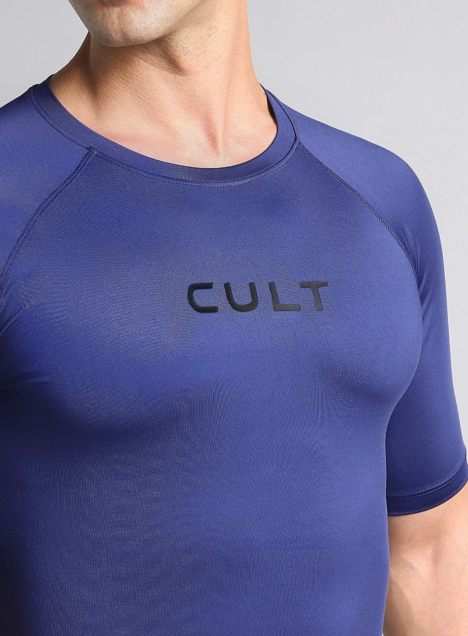 Men's Navy Power Compression Full Sleeve T-shirt