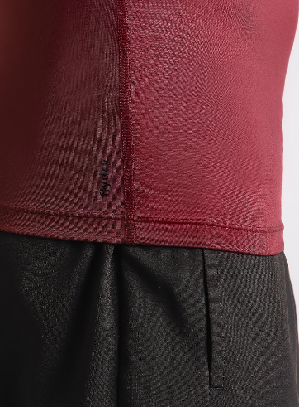 Men's Maroon Power Compression Full Sleeve T-shirt