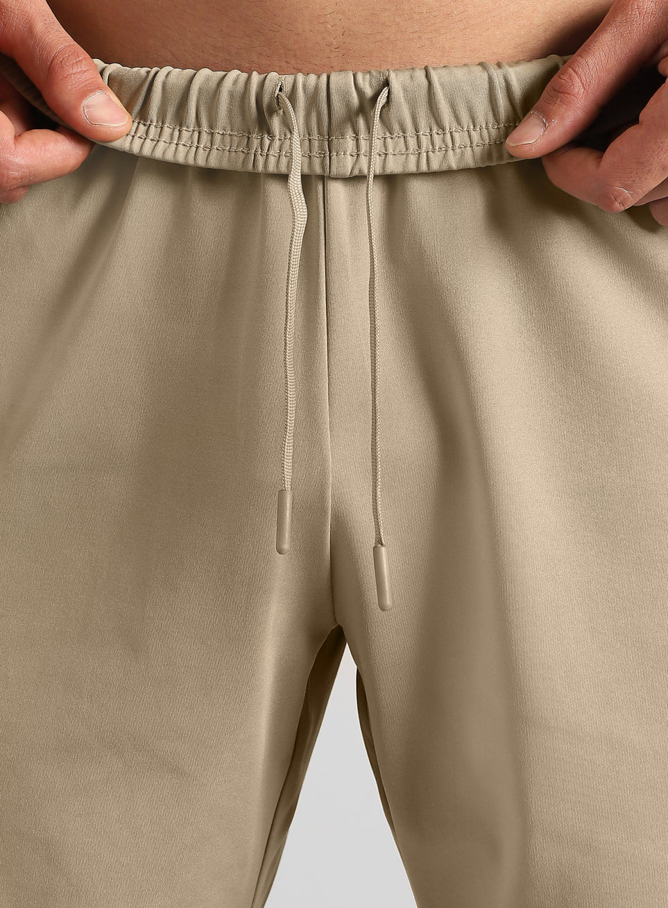 Men's Beige Pace Up Running Shorts