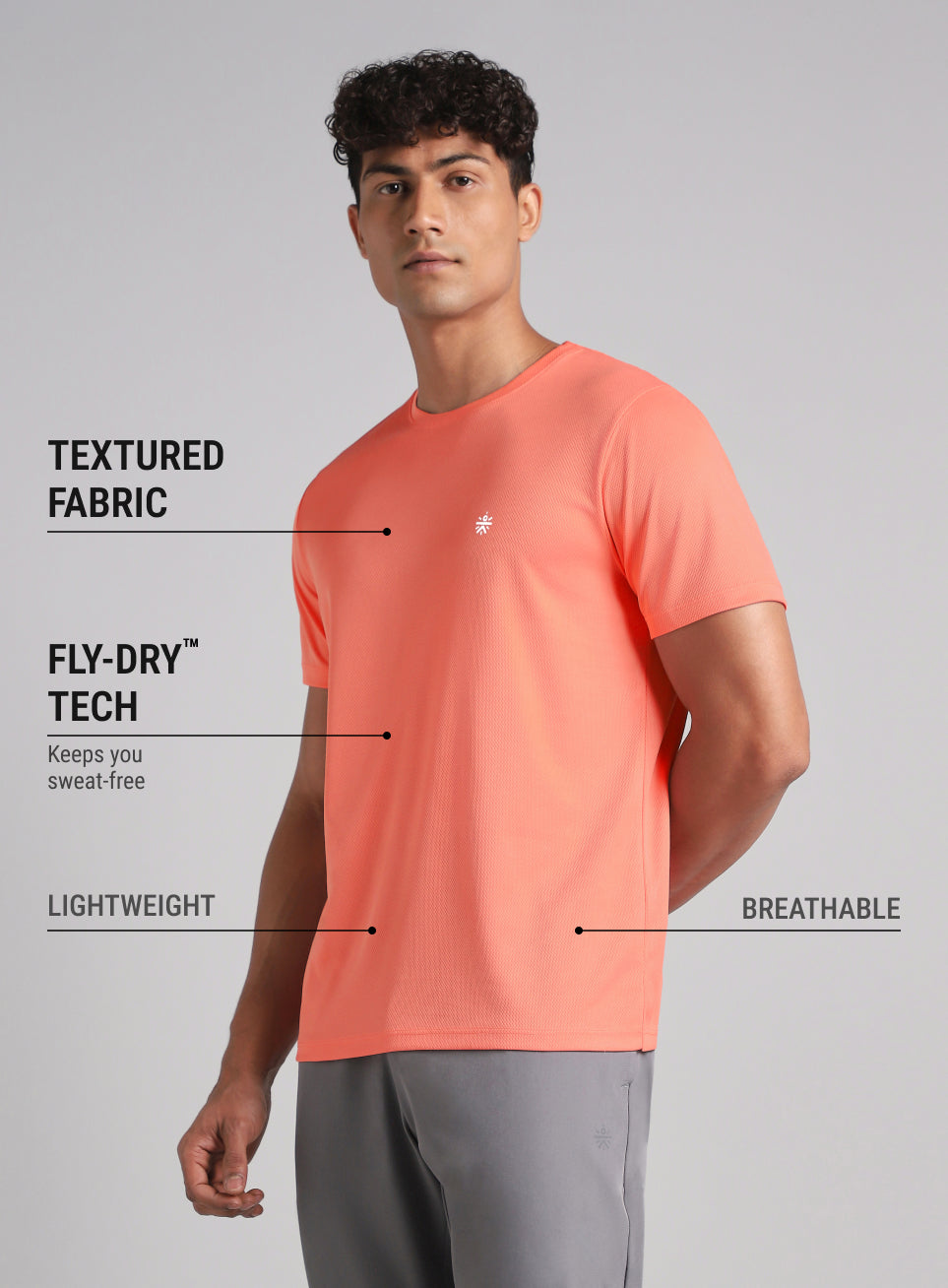 Men's Peach Train All Fly Dry T-Shirt