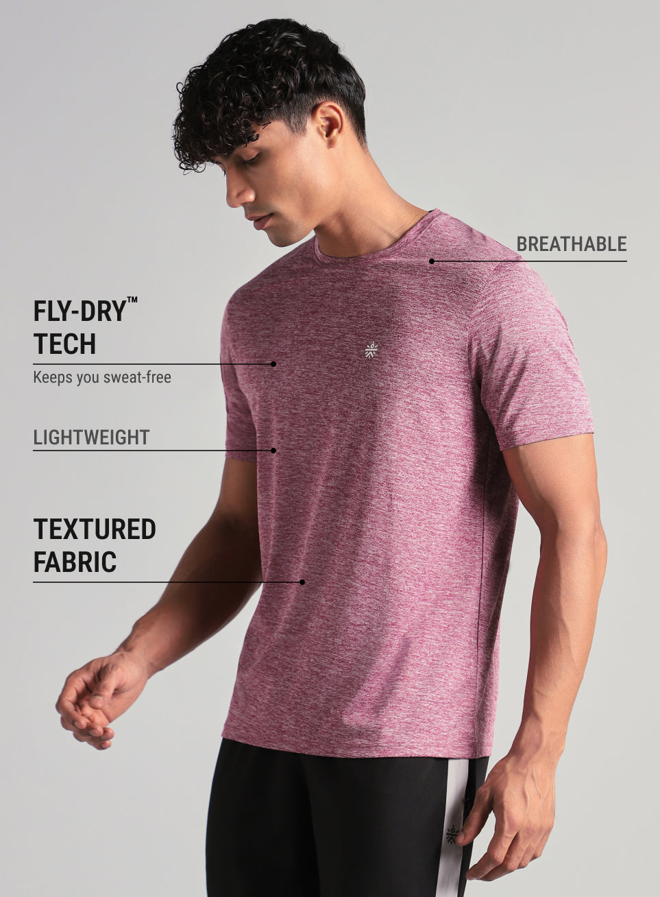 Men's Maroon Ultimate Training T-shirt