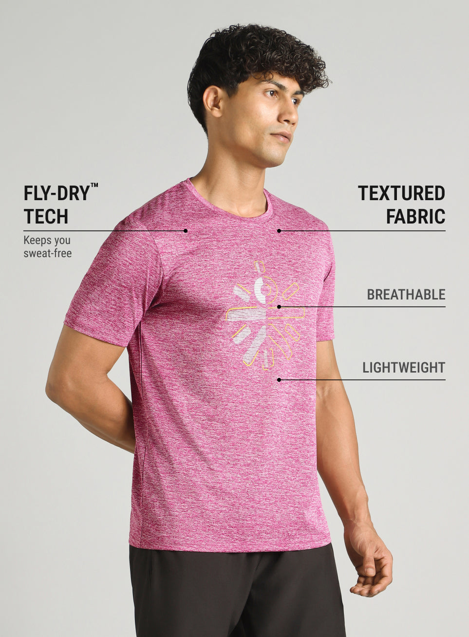 Men's Maroon Training Essential T-shirt