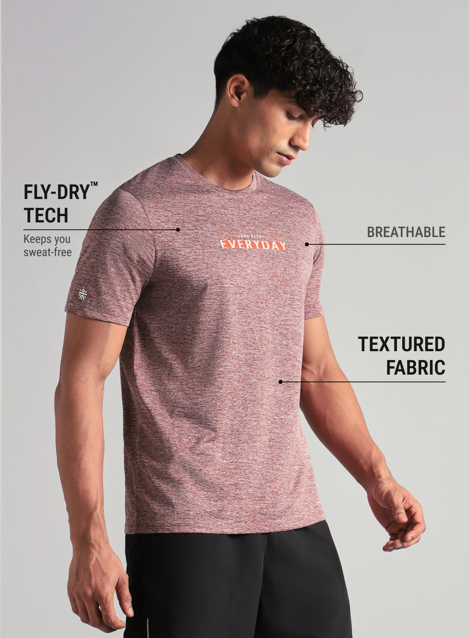 Men's Maroon Ultimate Training T-shirt