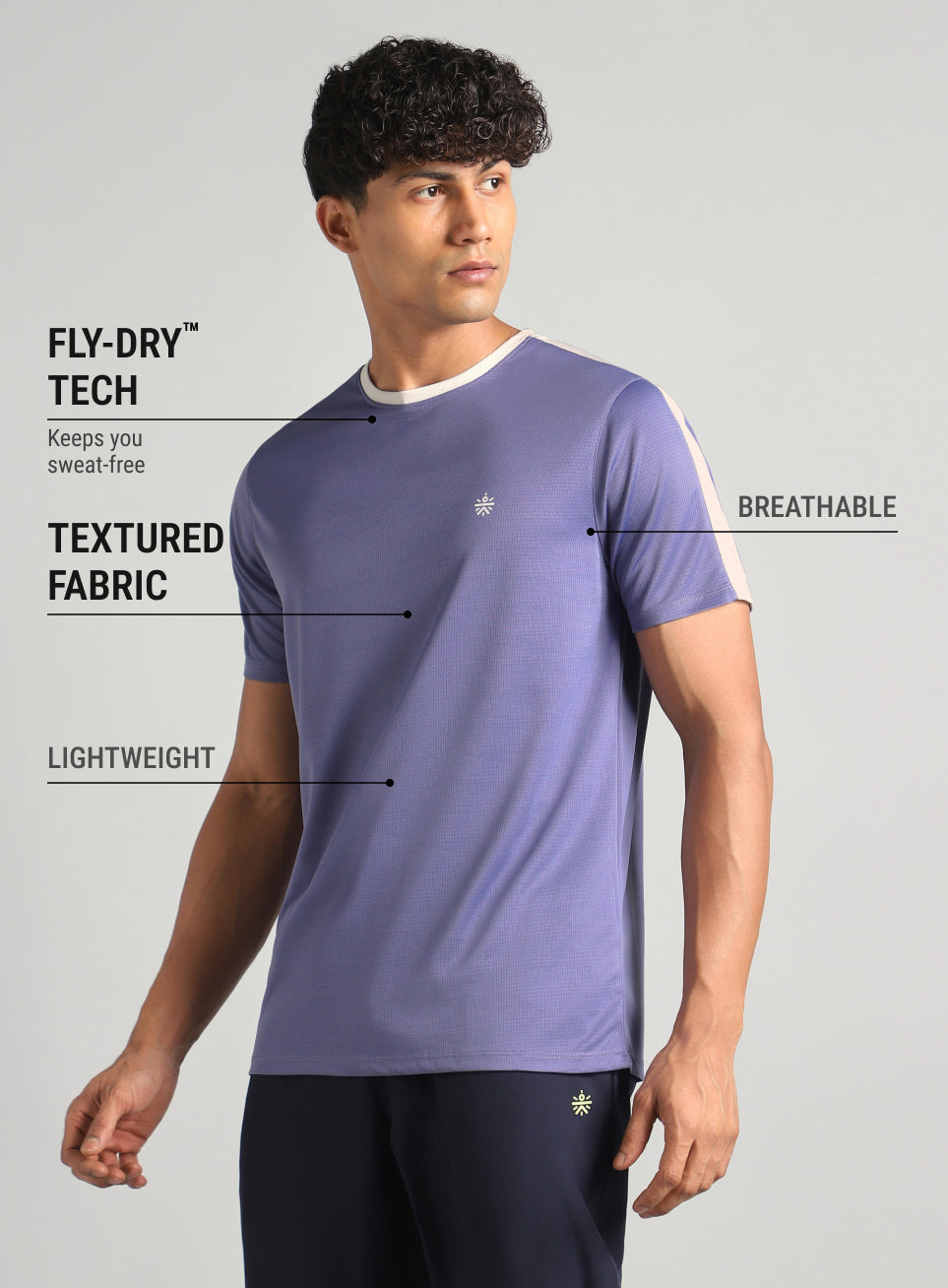 Men's Purple Hyper Training T-shirt