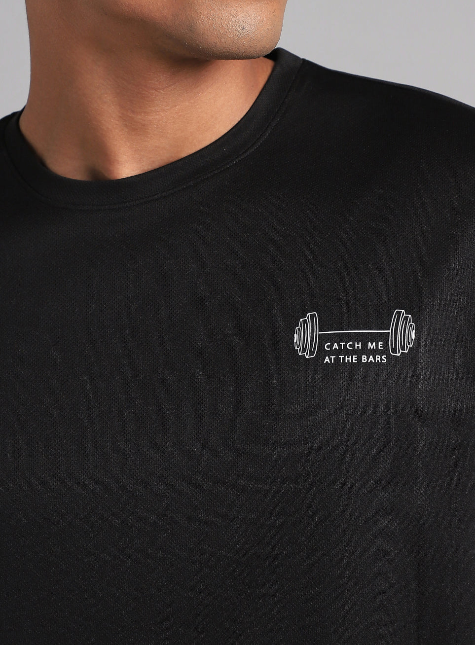 Men's Black Training Graphic T-Shirt