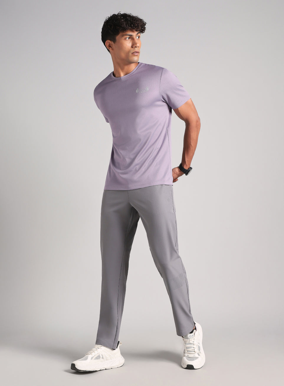 Men's Purple Training Graphic T-Shirt