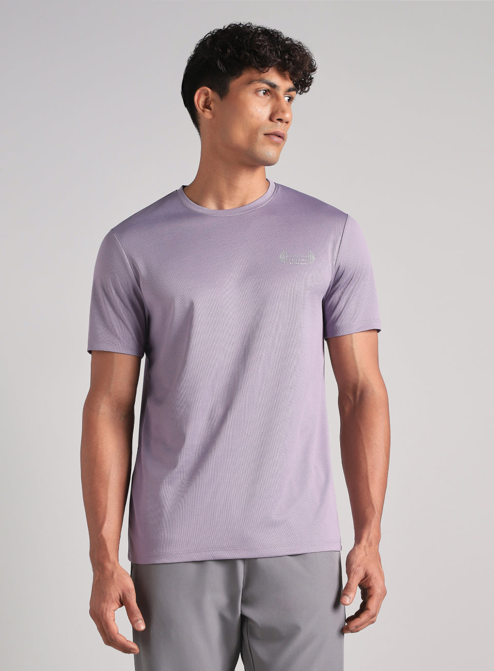 Men's Purple Training Graphic T-Shirt