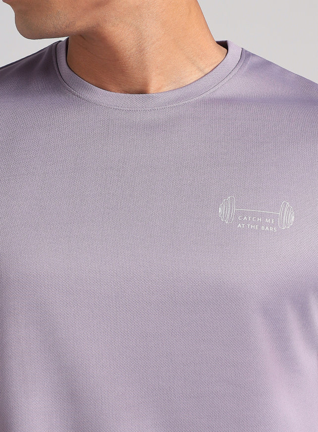 Men's Purple Training Graphic T-Shirt
