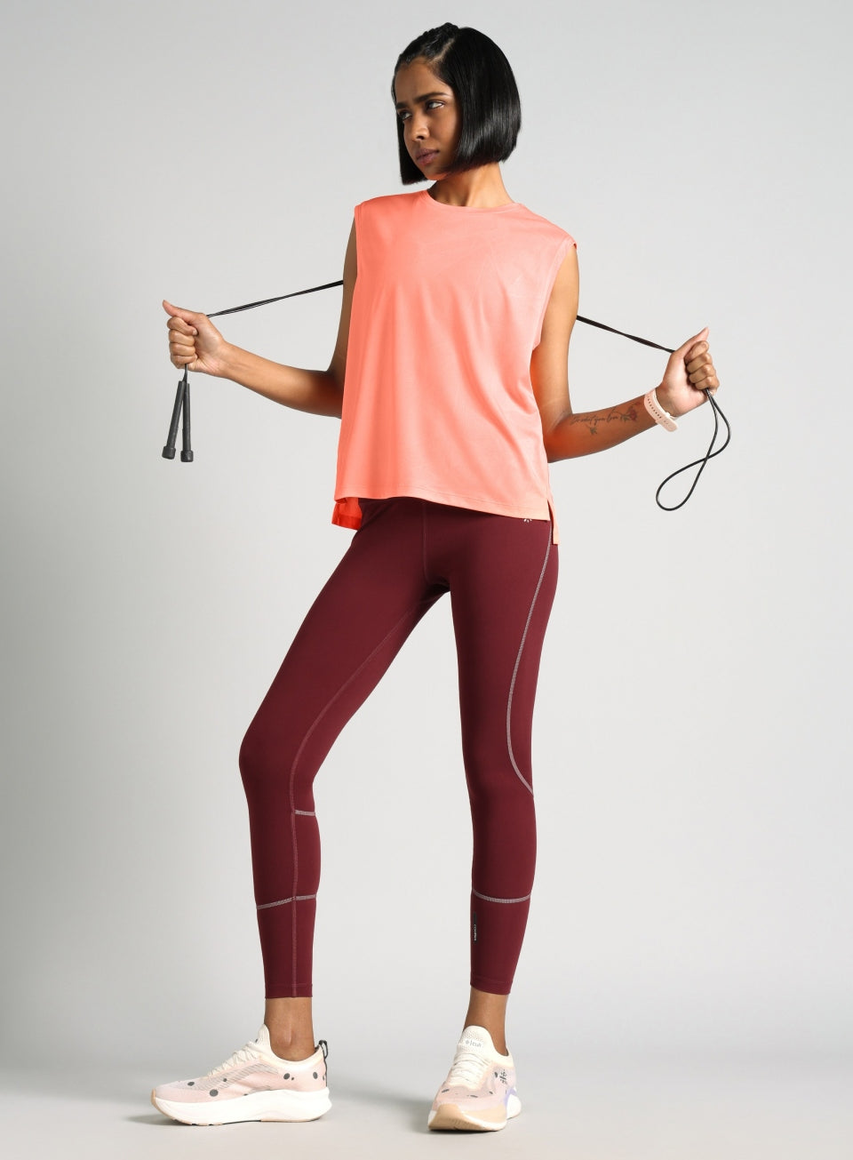 Women's Coral Boxy Fit Training Tank