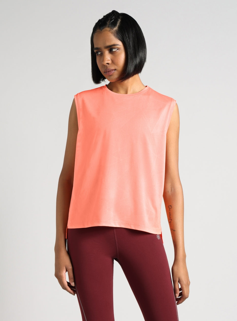 Women's Coral Boxy Fit Training Tank