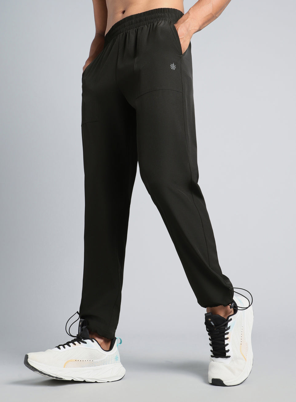 Men's Black Trail Run Trackpants