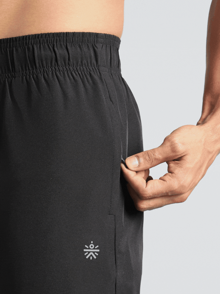Men's Black Speed Run Trackpants