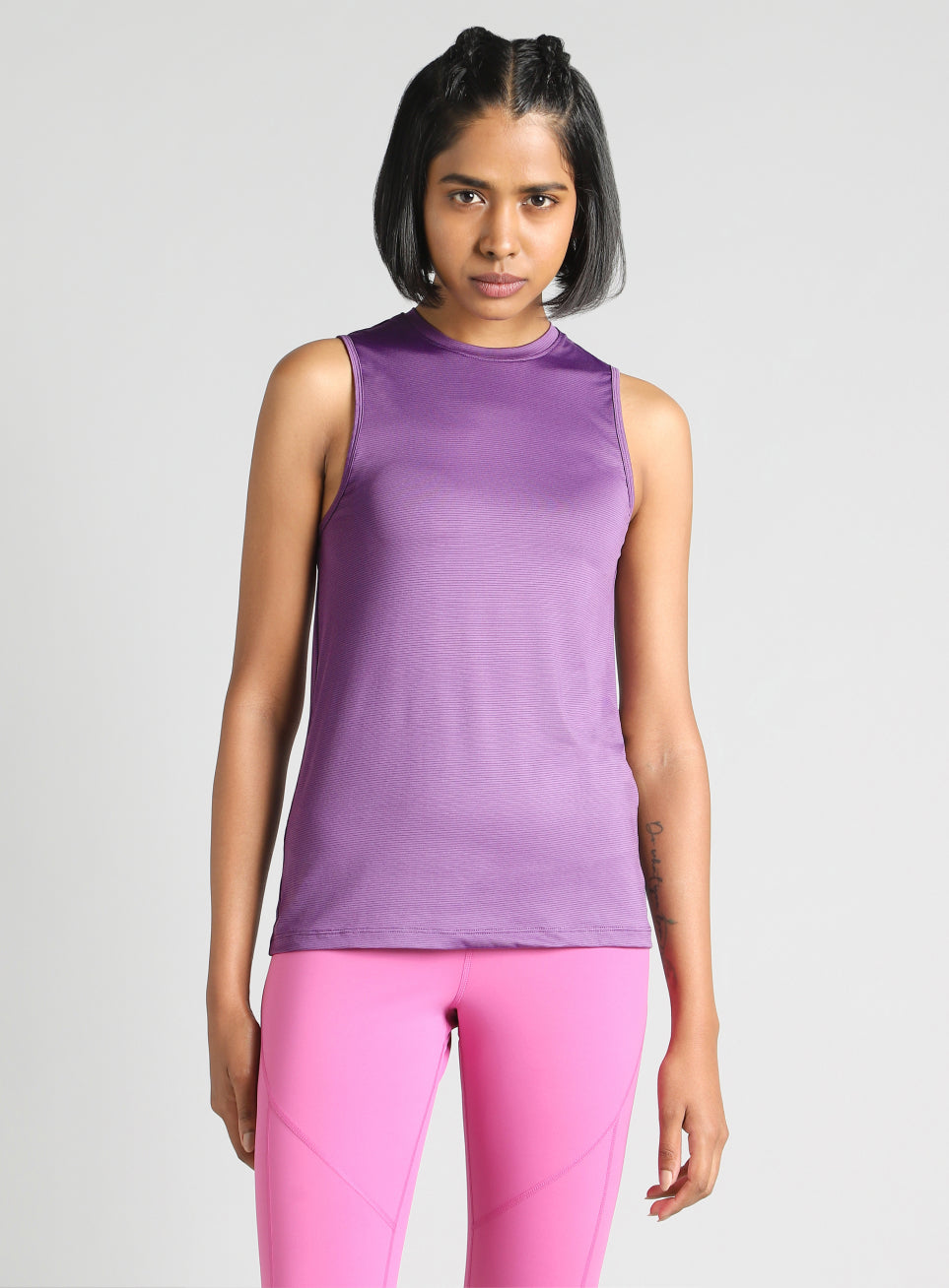 Women's Purple Swift Back Vent Training Tank Top