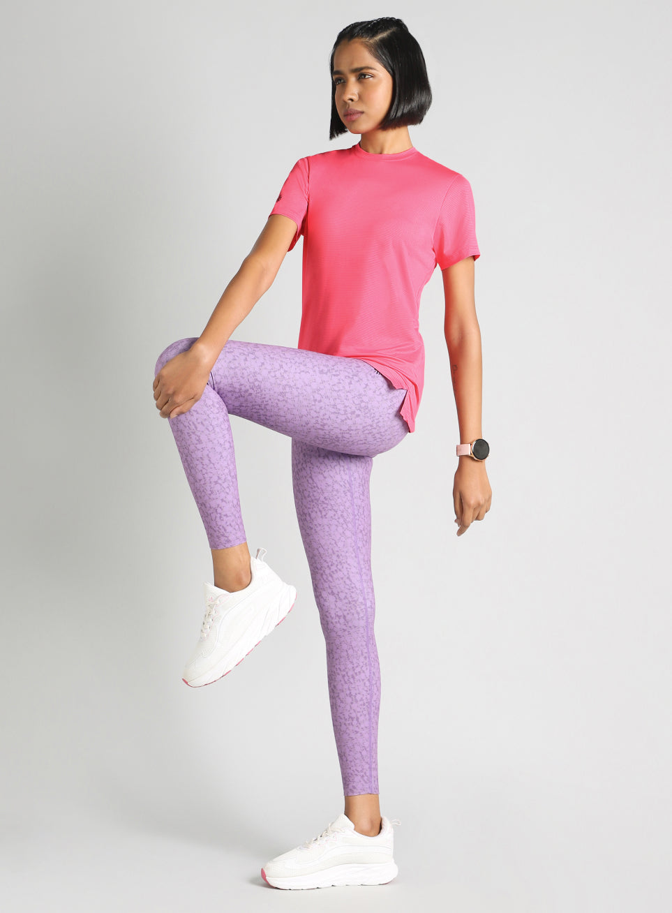 Women's Pink Swift Back Vent Training T-Shirt