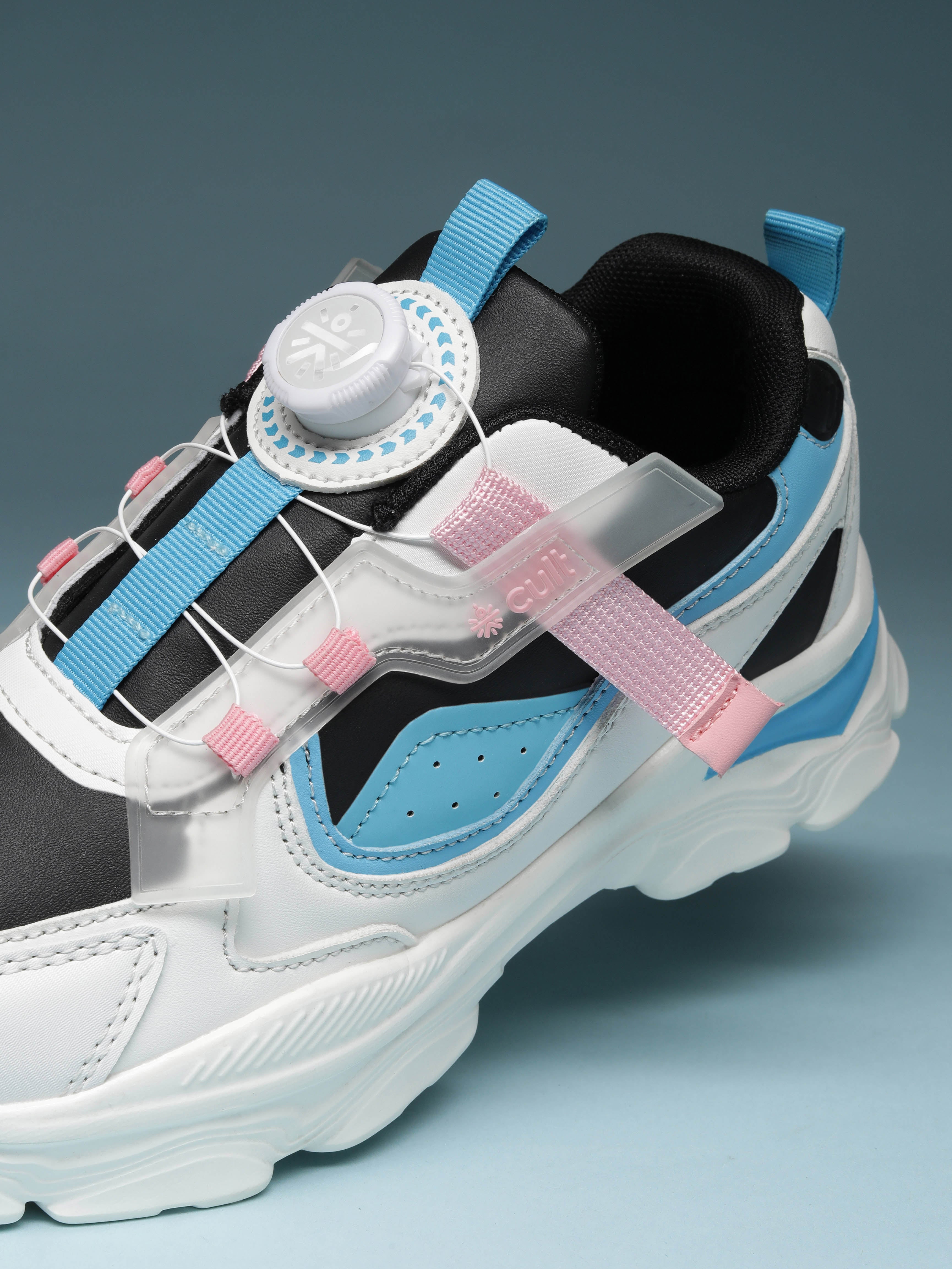 cult Kids' Zoomster Sneakers - White/Black