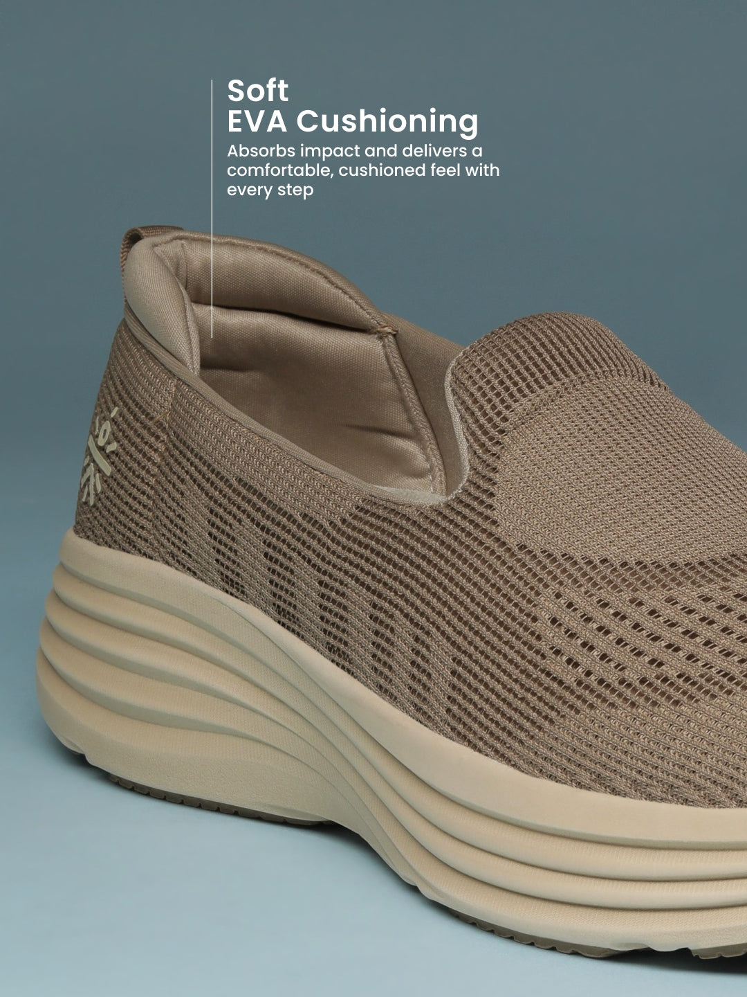 cult Women's PlushStride Walking Shoes - Beige