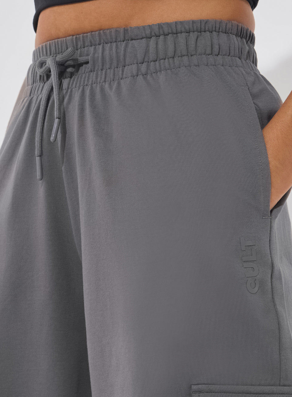 Women's Dark Grey Soft Form Loose Fit Joggers