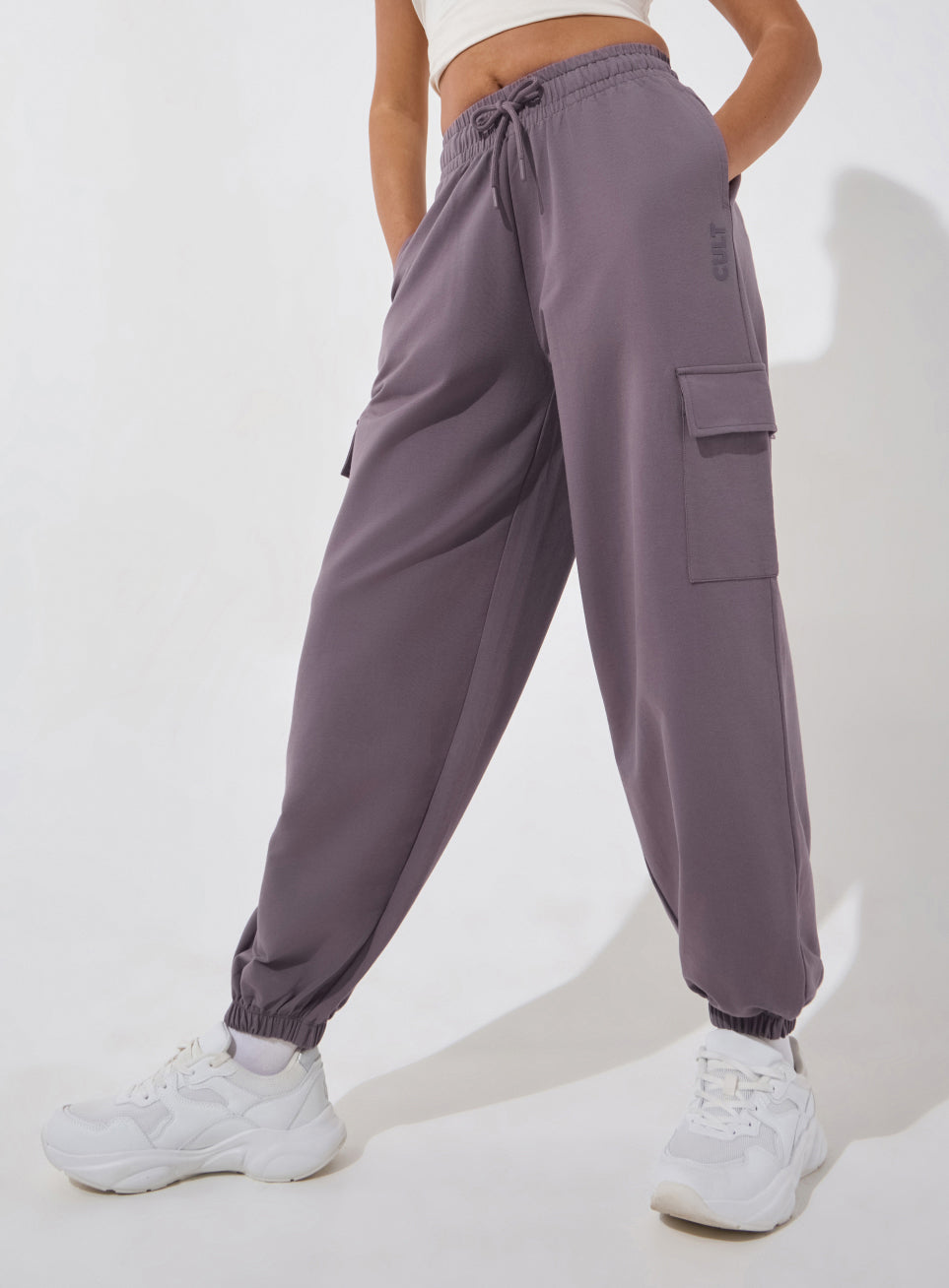 Women's Purple Soft Form Loose Fit Joggers