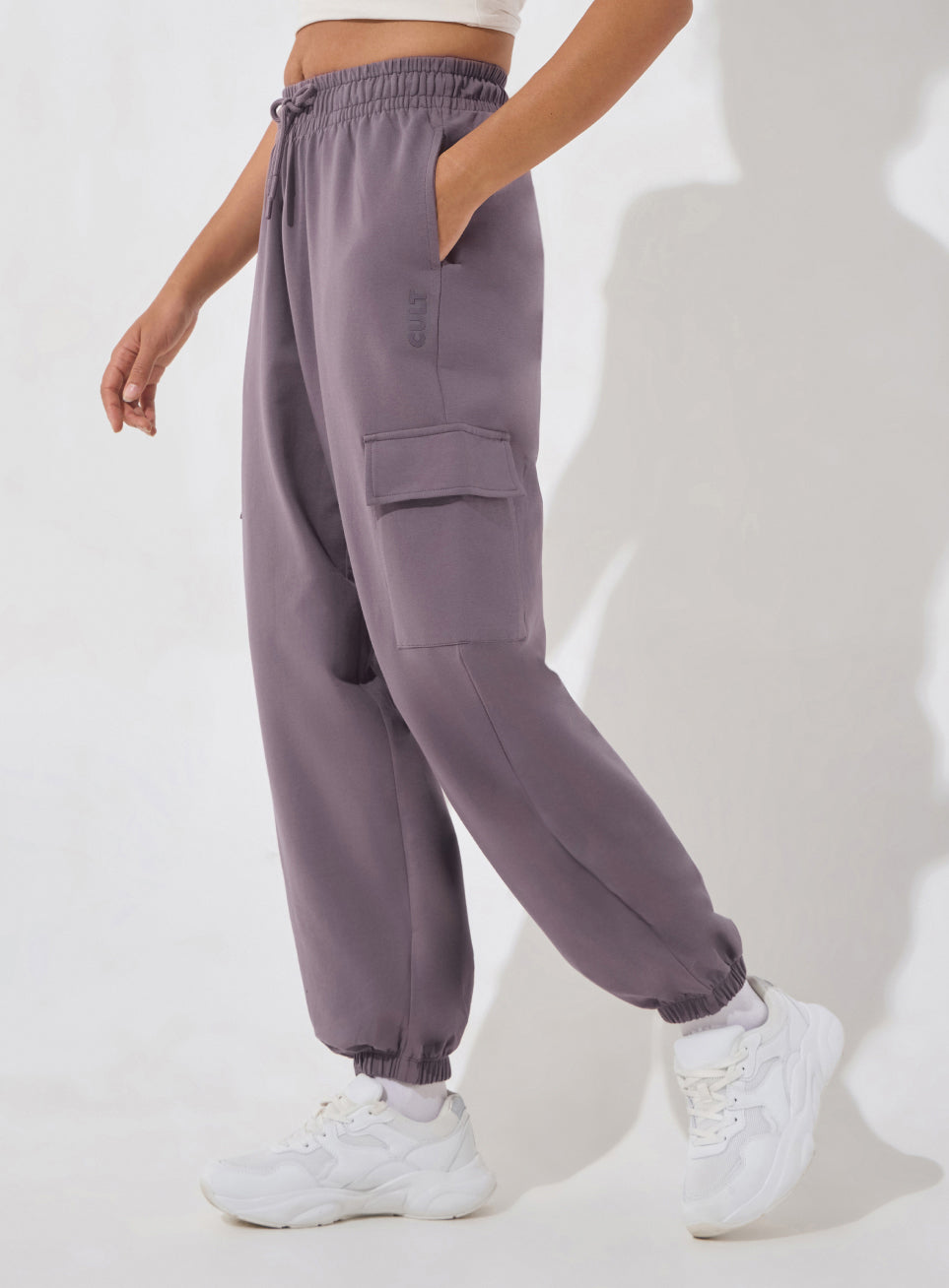 Women's Purple Soft Form Loose Fit Joggers