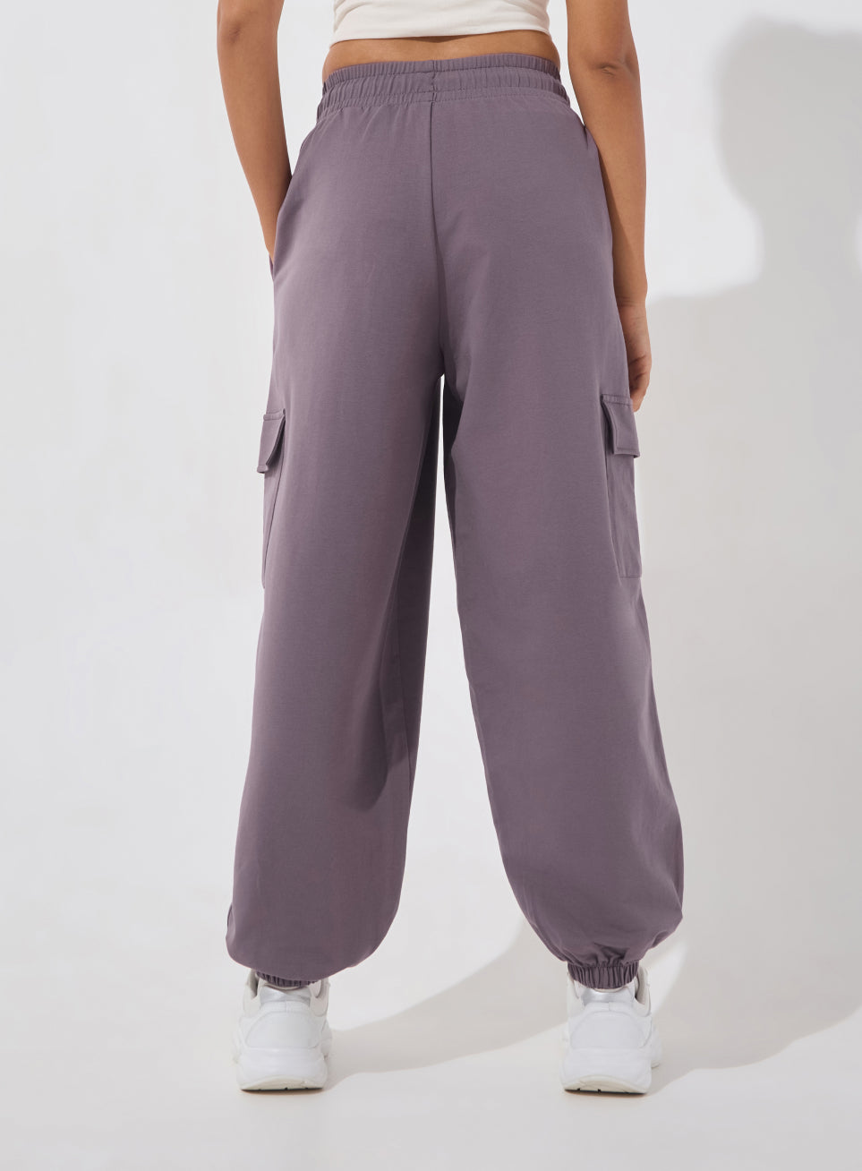 Women's Purple Soft Form Loose Fit Joggers