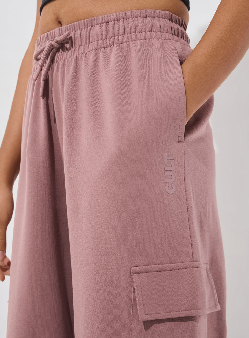 Women's Brown Soft Form Loose Fit Joggers