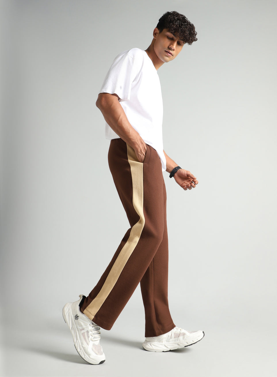Men's Brown Colourplay Trackpants